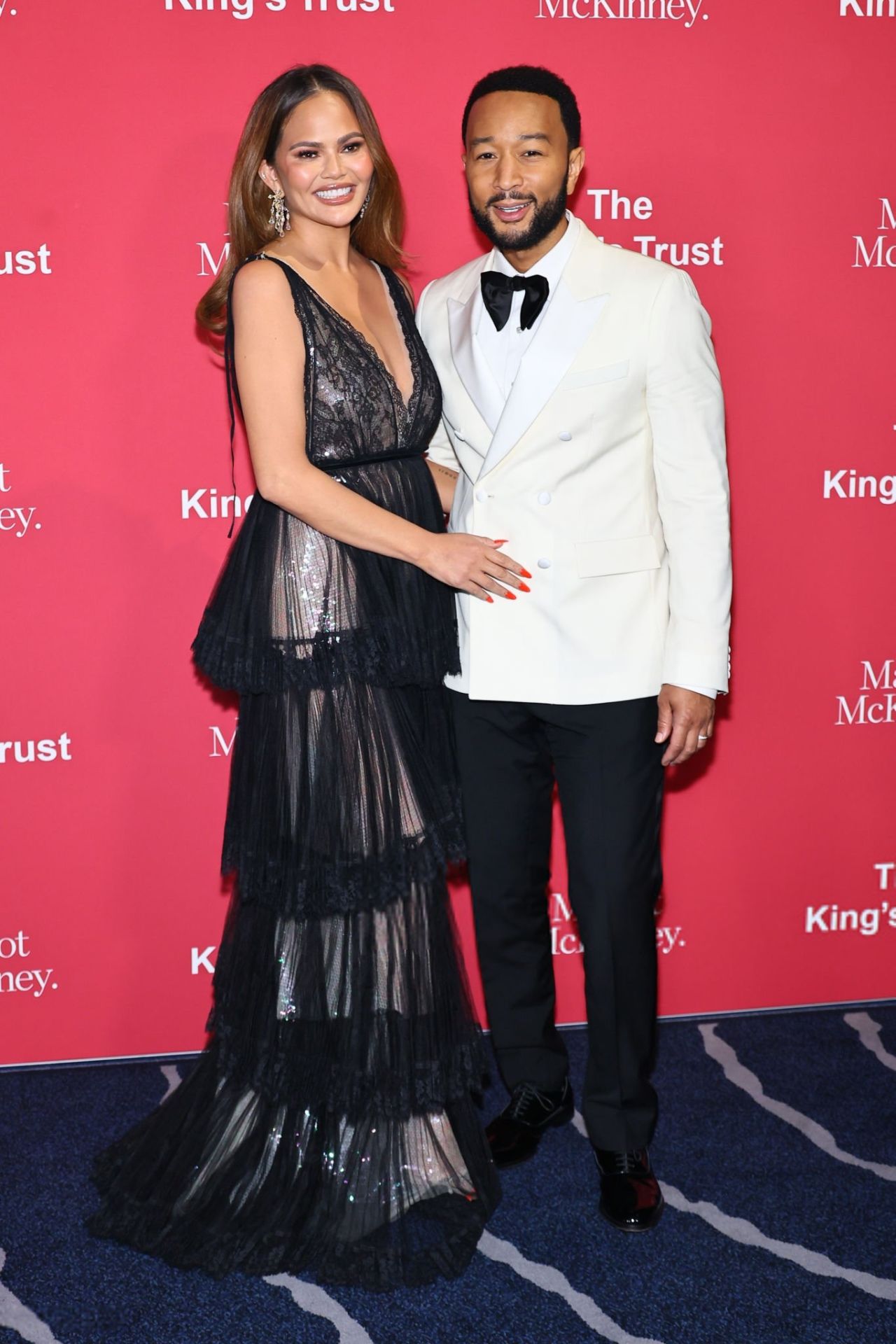 Chrissy Teigen and John Legend at The King s Trust 2024 Global Gala at Cipriani South Street in New York2